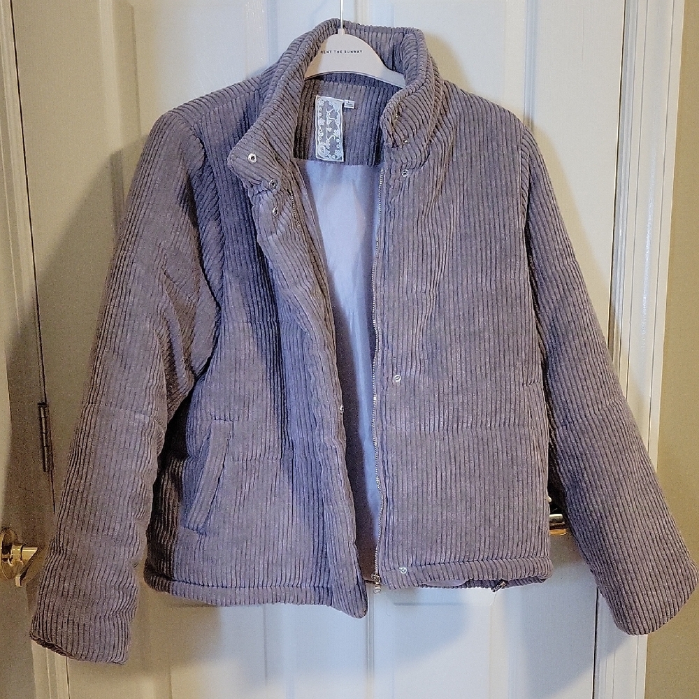 Gray Corduroy Jacket